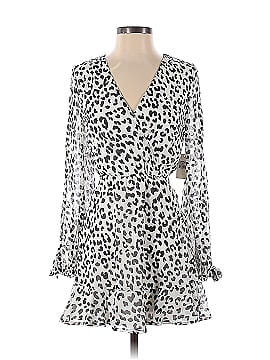 Great Jones Leopard Print Surplice Dress (view 1)