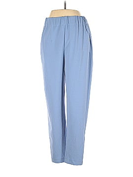 Ganni Light Blue Heavy Crepe Pants (view 1)