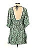 Hecho a Mano 100% Rayon Paisley Graphic Green Casual Dress Size S - photo 2