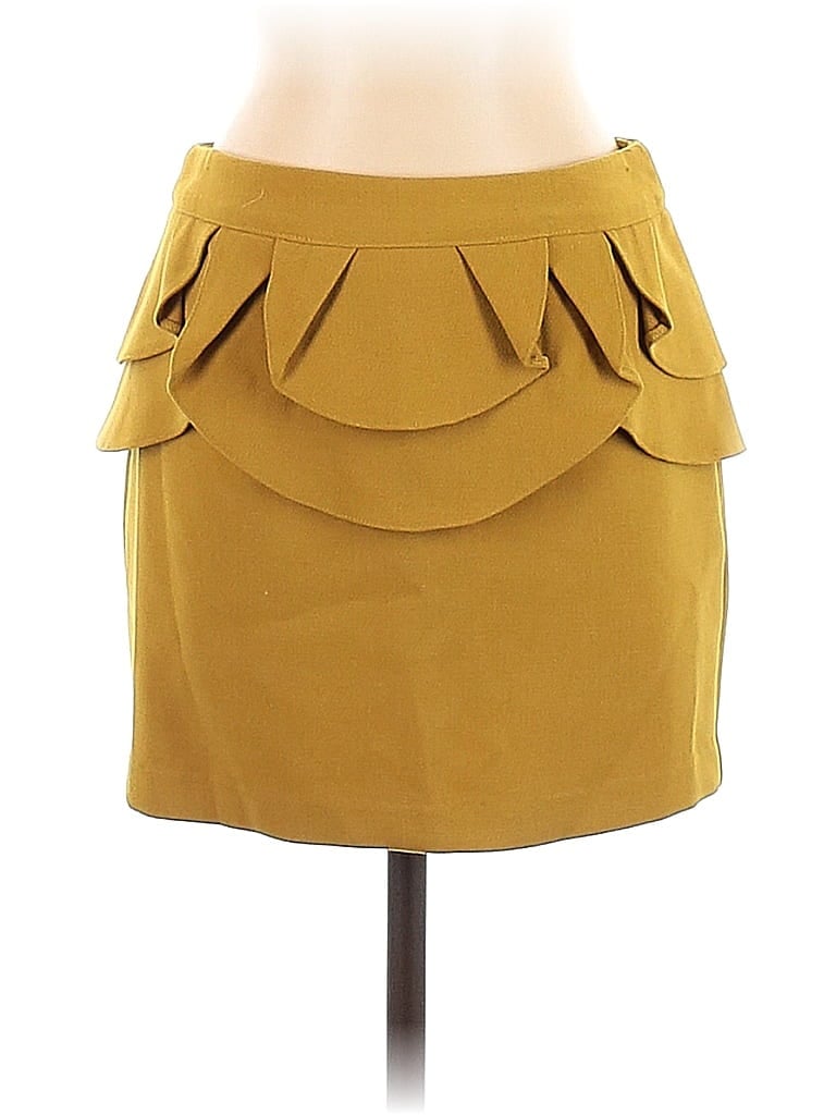 Bluejuice Solid Yellow Casual Skirt Size S - photo 1