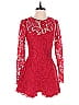 Slate & Willow 100% Nylon Solid Red Laced Red Tonal Romper Size 4 - photo 1