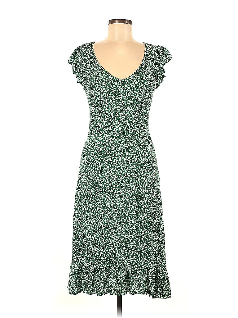 Banana Republic 100% Rayon Green Casual Dress Size 6 - 73% off | thredUP