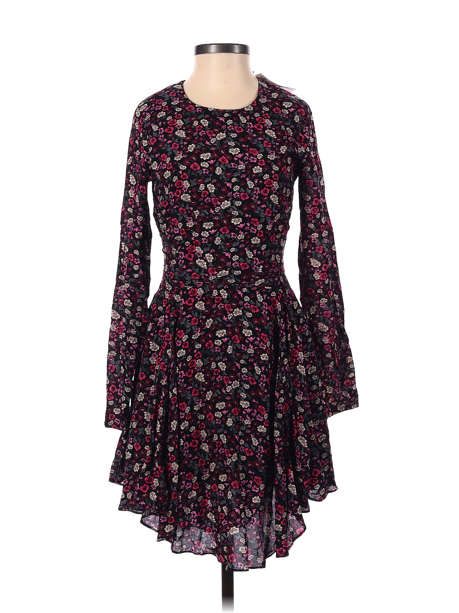 H&M 100 Viscose Black Casual Dress Size 4 42 off thredUP