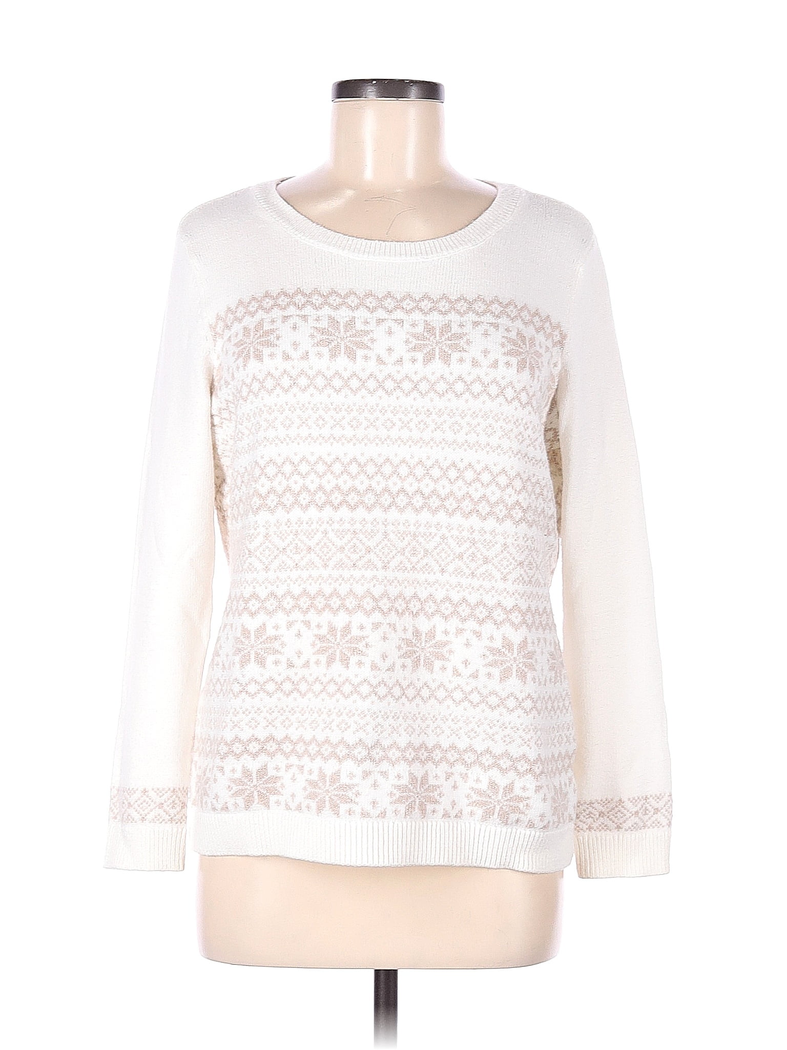 Talbots White Pullover Sweater Size M (Petite) - 76% off | ThredUp