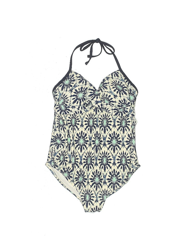 Liz Lange Maternity for Target Multi Color Ivory One Piece Swimsuit Size L (Maternity) - photo 1