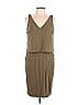 Ralph by Ralph Lauren Solid Brown Casual Dress Size L - photo 1
