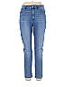 DG^2 by Diane Gilman Solid Blue Jeans Size 14 - photo 1