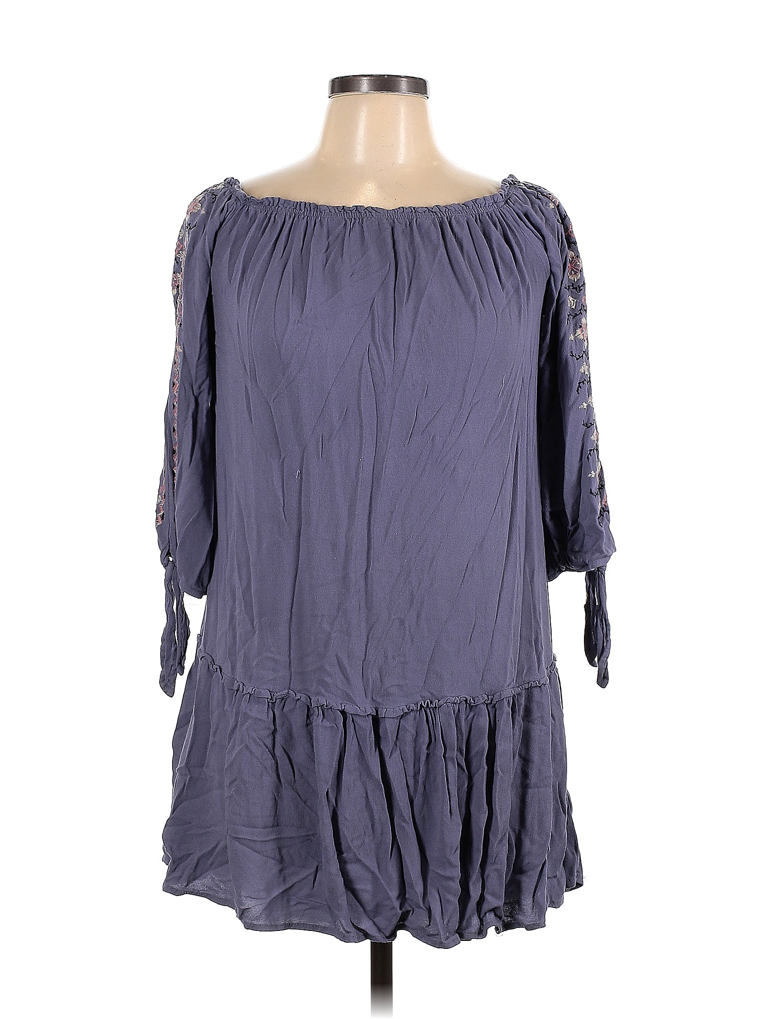 Xhilaration 100% Rayon Purple Casual Dress Size M - 56% off | ThredUp