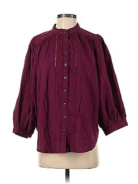 Pilcro by Anthropologie 3/4 Sleeve Button-Down Shirt (view 1)