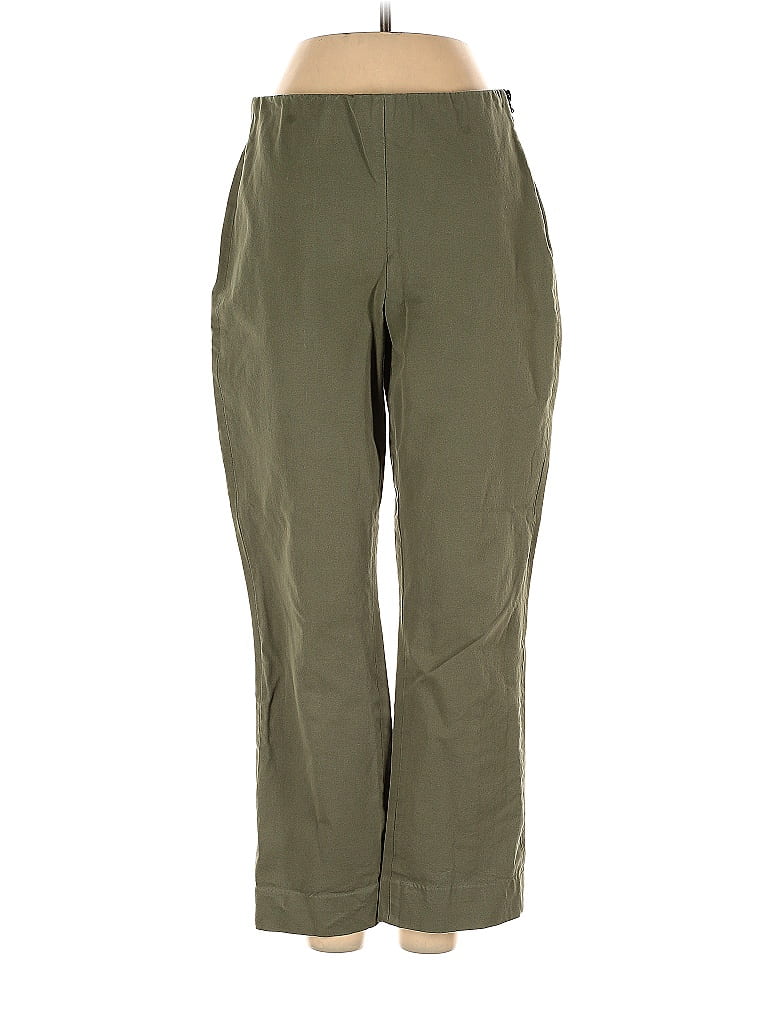 Everlane Solid Tortoise Green Casual Pants Size 4 - photo 1