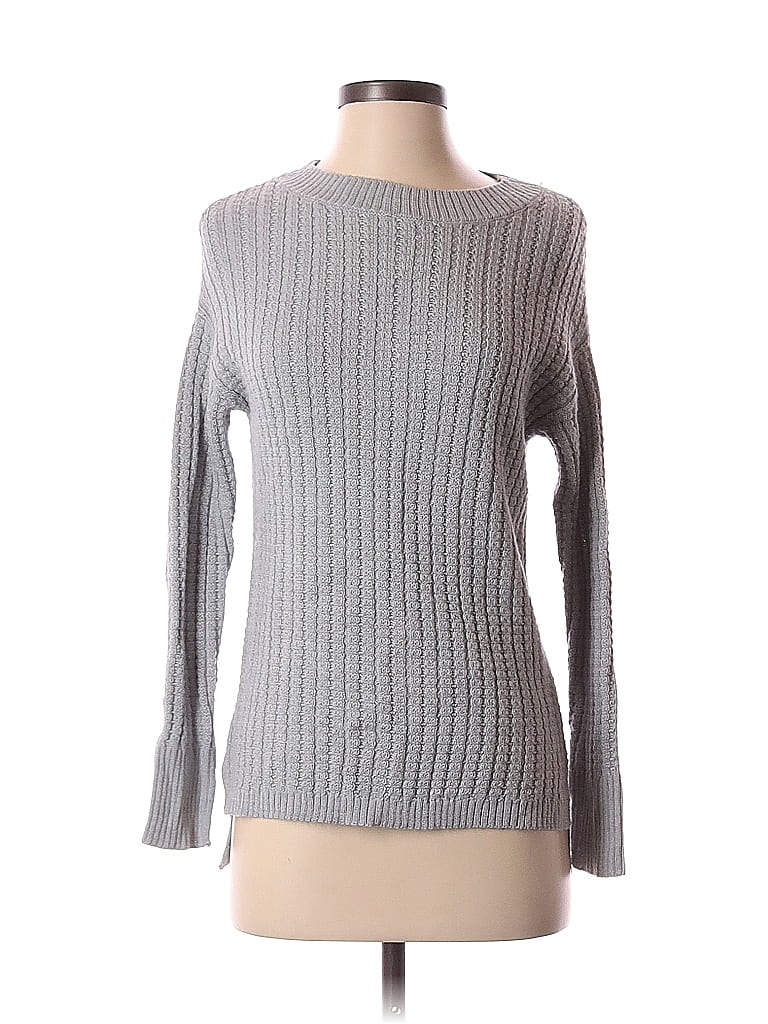 Ann Taylor Color Block Solid Gray Pullover Sweater Size XS - 77% off ...