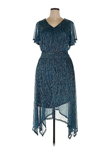 Lane Bryant Blue Cocktail Dress Size 14 16 Plus Plus 58 off