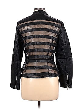INC International Concepts Faux Leather Jacket (view 2)