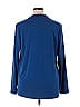 Susan Graver Color Block Solid Blue Long Sleeve Top Size XL - photo 2
