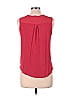 Ann Taylor LOFT 100% Rayon Red Sleeveless Blouse Size M (Petite) - photo 2
