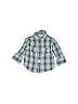 Timberland 100% Cotton Plaid Blue Long Sleeve Button-Down Shirt Size 12 mo - photo 1