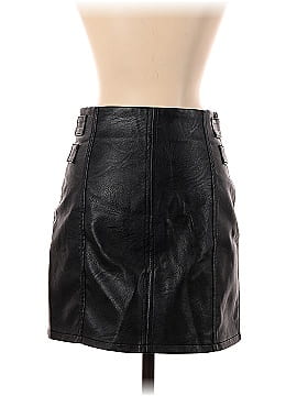 Topshop Faux Leather Skirt (view 2)