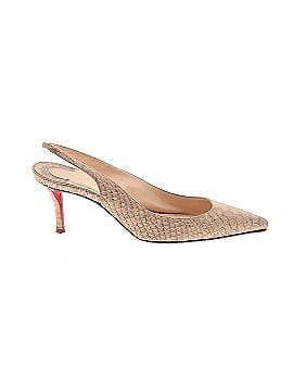 Christian Louboutin Kate Slingback Snake Embossed Heels (view 1)