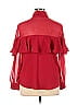 7th Avenue Design Studio New York & Company 100% Polyester Red Long Sleeve Blouse Size XL - photo 2