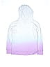 Justice Active 100% Cotton Graphic Ombre White Pullover Hoodie Size 10 - photo 2
