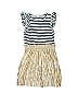 Crewcuts Outlet 100% Cotton Stripes Gold Dress Size 7 - photo 1