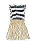 Crewcuts Outlet 100% Cotton Stripes Gold Dress Size 7 - photo 2