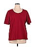 Belle By Kim Gravel Red Burgundy Short Sleeve T-Shirt Size XL - photo 1