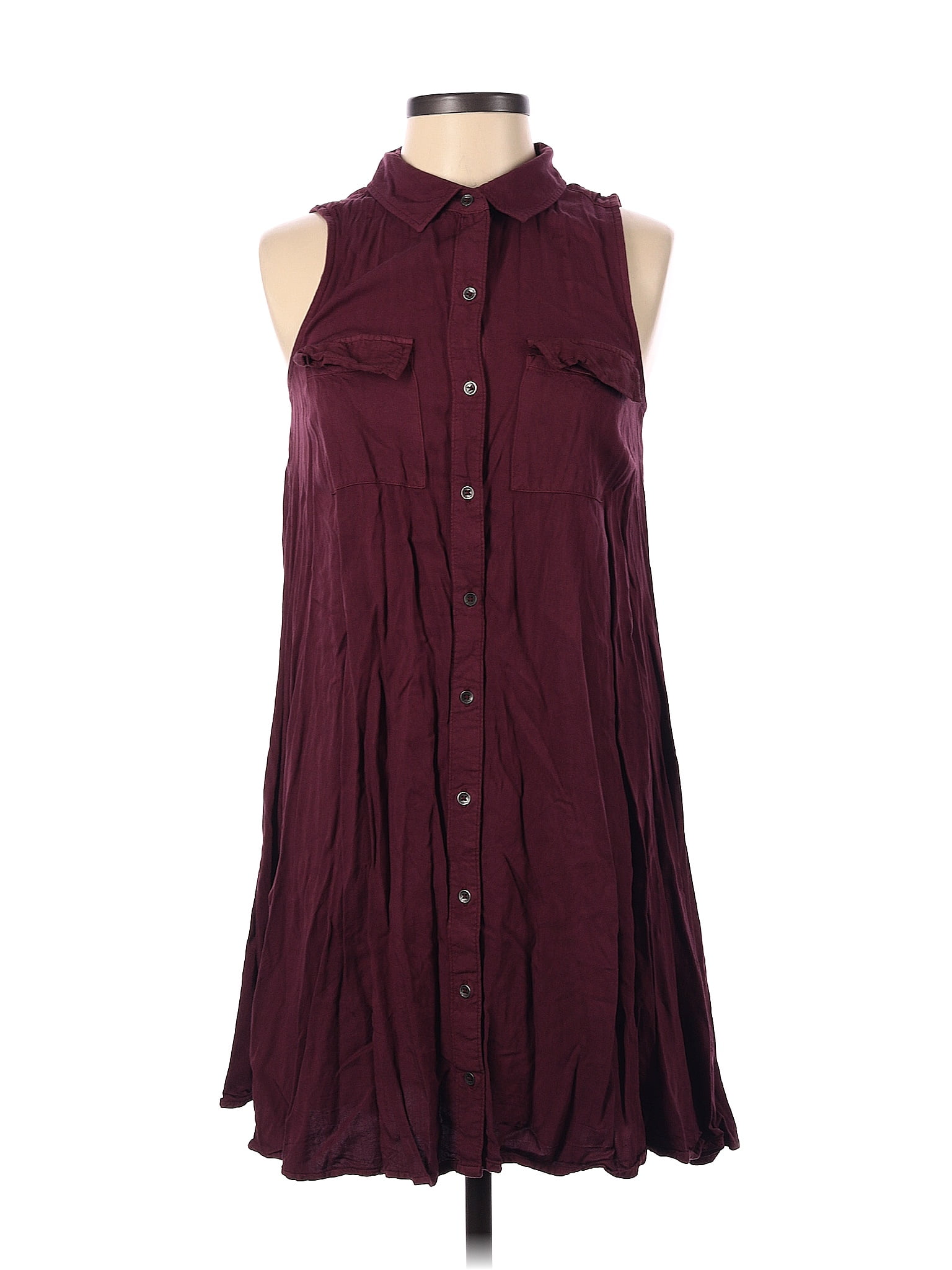 Mudd Maroon Burgundy Casual Dress Size S 78 Off Thredup