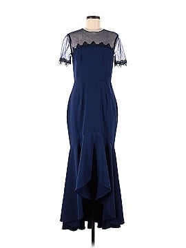 JS Collection High Low Illusion Gown (view 1)