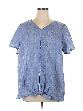 Lane Bryant Outlet Short Sleeve Blouse (view 1)