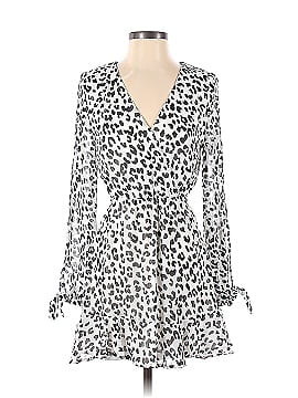 Great Jones Leopard Print Surplice Dress (view 1)