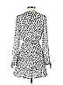 Great Jones 100% Polyester Animal Print Leopard Print White Leopard Print Surplice Dress Size XS - photo 2