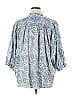 Pilcro by Anthropologie 100% Cotton Paisley Blue Long Sleeve Button-Down Shirt Size 1X (Plus) - photo 2