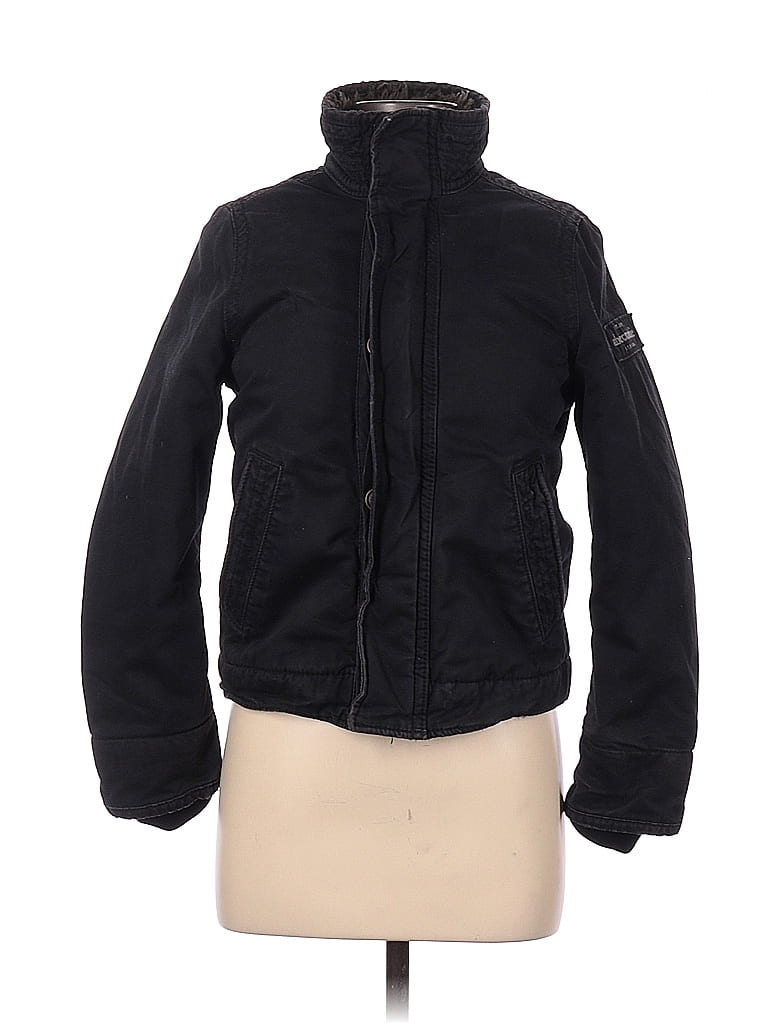 Abercrombie 100 Cotton Black Jacket Size M 66 off thredUP