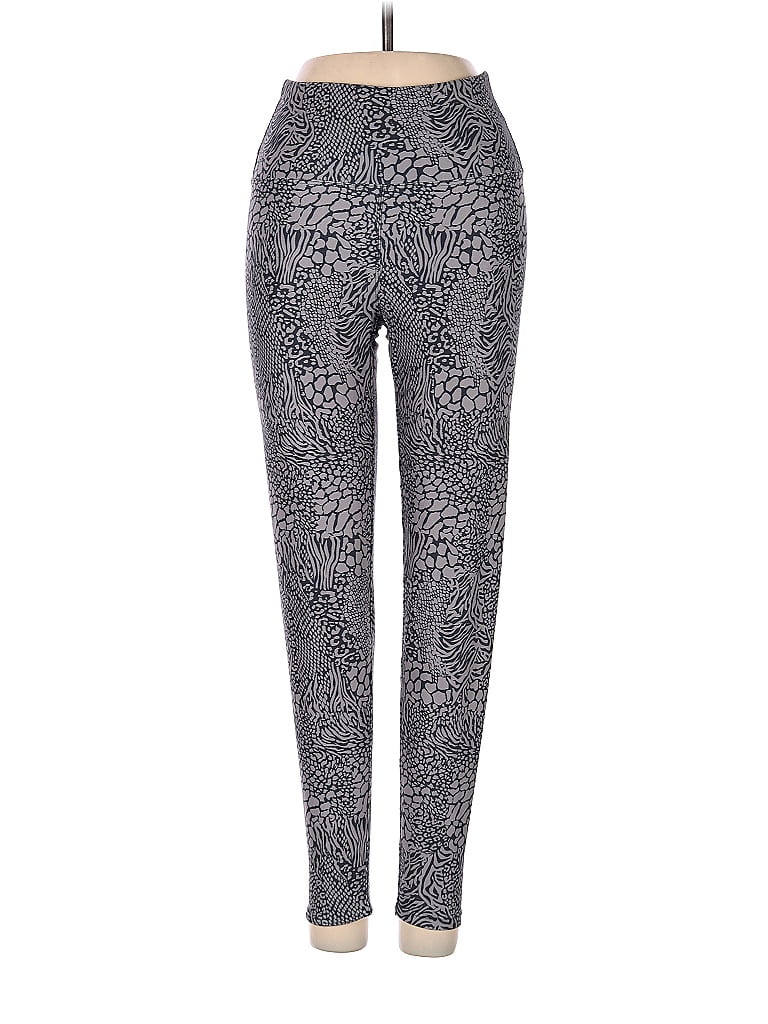 Pre-owned Assorted Brands Leggings In Gray