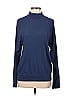 FP BEACH 100% Cotton Color Block Solid Blue Turtleneck Sweater Size M - photo 1