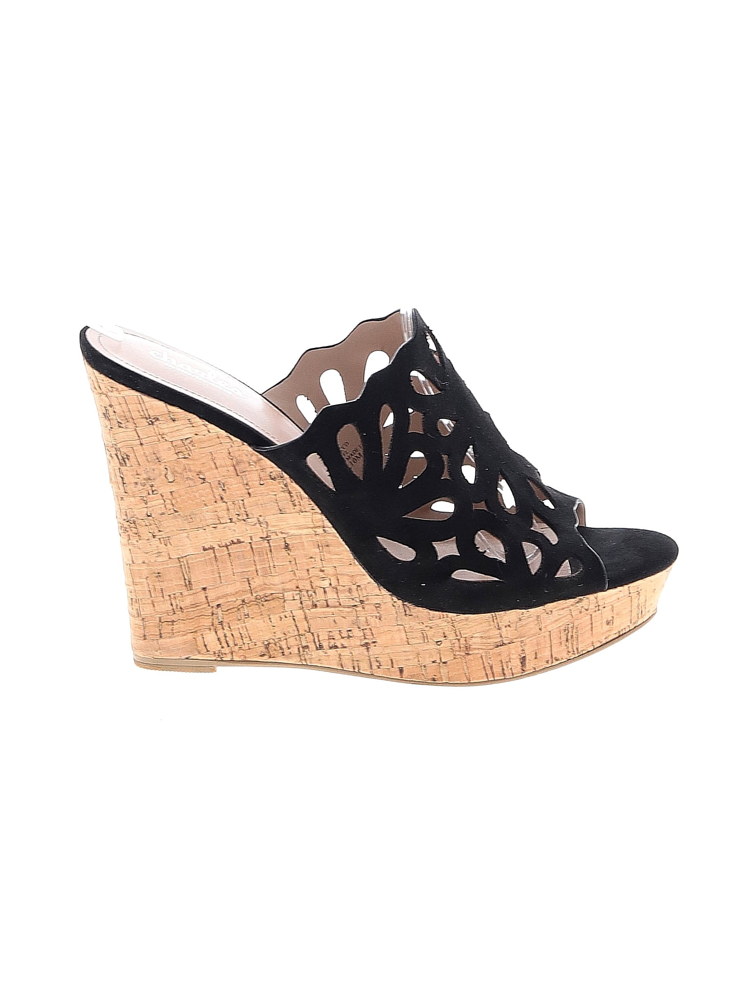 charles david black wedges
