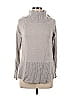 Cyrus Color Block Gray Turtleneck Sweater Size M - photo 1