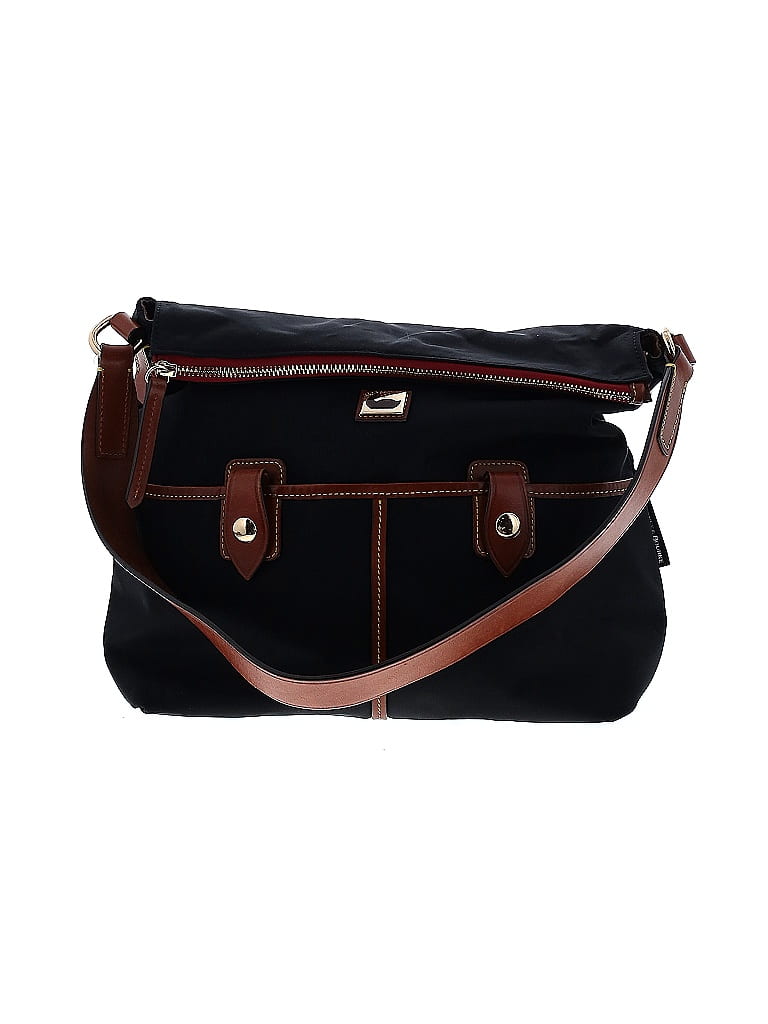 Dooney & Bourke Solid Black Shoulder Bag One Size - photo 1
