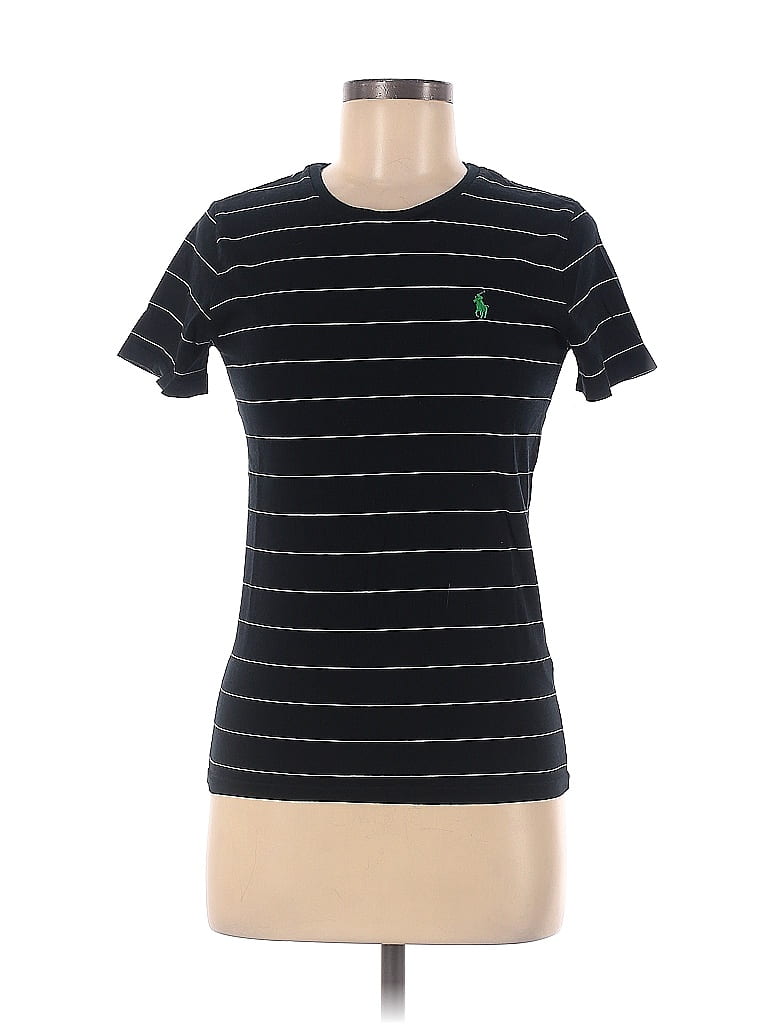 Ralph Lauren Sport 100% Cotton Stripes Black Short Sleeve T-Shirt Size M - photo 1