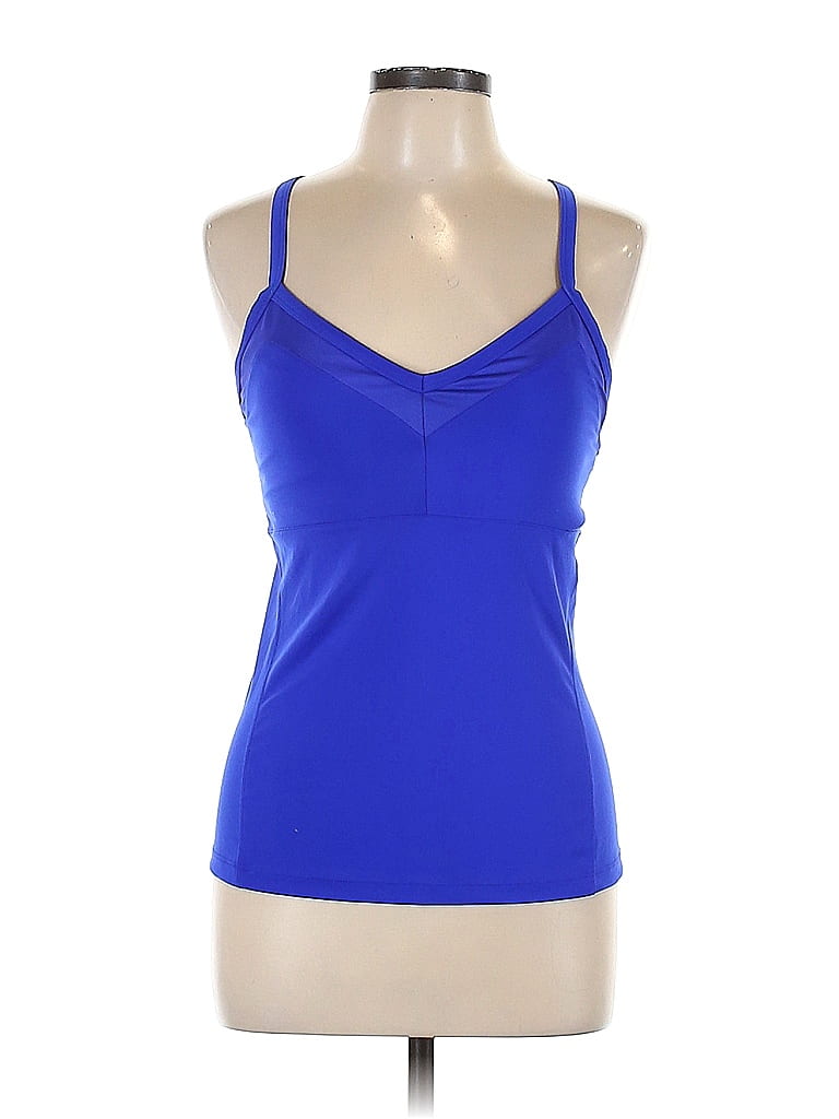 Alo Solid Blue Active Tank Size L - photo 1