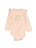 Just One You Made by Carter's 100% Cotton Polka Dots Pink Long Sleeve Onesie Size 18 mo - photo 1