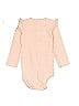 Just One You Made by Carter's 100% Cotton Polka Dots Pink Long Sleeve Onesie Size 18 mo - photo 2
