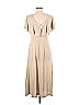 FP BEACH Solid Tan Casual Dress Size S - photo 2