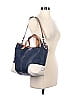 Coach Factory 100% Leather Color Block Solid Navy Blue Leather Satchel One Size - photo 3