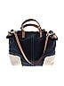 Coach Factory 100% Leather Color Block Solid Navy Blue Leather Satchel One Size - photo 2