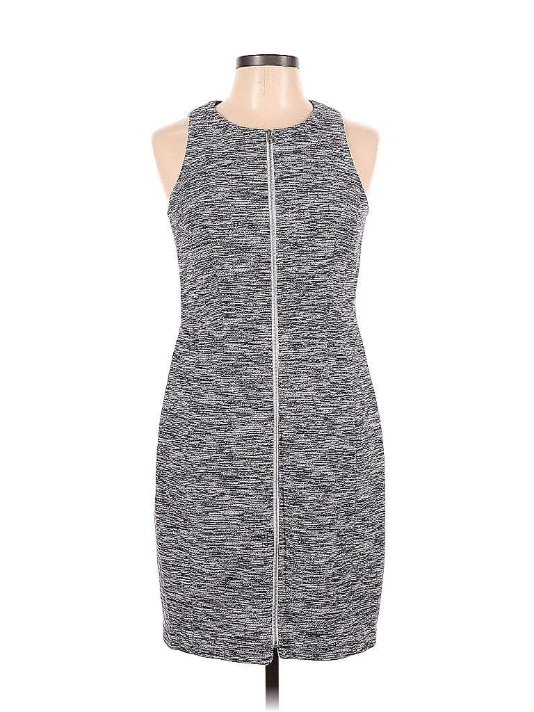 Mcginn Marled Gray Casual Dress Size 8 - photo 1
