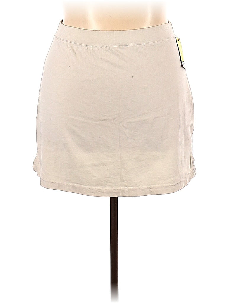 Fresh Produce 100% Cotton Solid Tan Ivory Casual Skirt Size XXL - photo 1