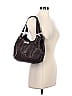 Coach 100% Leather Solid Black Brown Leather Shoulder Bag One Size - photo 3