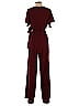 Leith 100% Polyester Solid Burgundy Jumpsuit Size S - photo 2